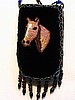 Black cell phone bag w/ horse